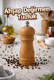 Wooden Mill Salt Shaker – Manual Spice & Pepper Grinder |   Stylish Kitchen Grinder (1 Piece)