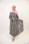 Hadiqah Lined Printed Maxi Dress