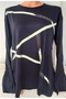 Er Clothing Combed Cotton Blouse Long Sleeve Crew Neck Laci - 3