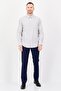 Men Regular Fit Stripe Long Sleeve Casual Shirt, Light Grey - 3
