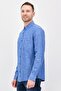 Men Regular Fit Solid Long Sleeve Casual Shirt, Blue - 2