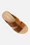 Men Slip On Arabic Sandals, Brown - 3