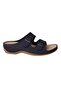Orthopedic Double Buckle Comfortable Casual Women's Slippers Black