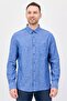 Men Regular Fit Solid Long Sleeve Casual Shirt, Blue