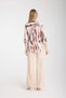 Mink Striped Satin Jacquard Women's Shirt - 5