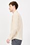 Jeans Men Regular Fit Long Sleeve Plain Casual Shirt, Beige - 2