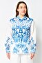 Women 2 Pieces Floral Print Blouse And Wide Leg Pants Set, Multicolor - 2