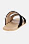 Men Suede Slip On Arabic Sandals, Black - 3