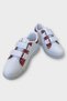 Girl's Velcro Sports Shoes White - 3
