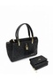 Women's Luxury Handbag & Shoulder Bag Gold Detailed Special Design Bag and Compatible Wallet 22X28 cm - 3