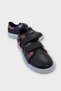 Girl's Velcro Sports Shoes Black - 2