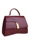 Wine Modern Formed Gold Detailed Women's Clutch Bag |   Wine T8304 - 6