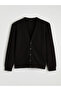 Lcw Vision Black V-Neck Men's Cardigan - 4