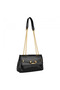 Black Crocodile Patterned Gold Chain Strap Piece Women's Set Shoulder Bag |   Black T8311 - 6