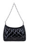 Black Quilted Chain Strap Pcs Women's Shoulder Bag |   Black Mt1545 - 7