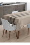 Tablecloth Beige Shantuk 120X150 cm |   Stylish Decorative Living Room & Dining Table Cover - 4