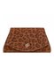 Brown Leopard Printed Piece Gold Logo Women's Portfolio Bag |   Brown T8309 - 5
