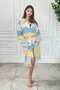 Bohemian Striped Tasseled Unisex Peshtamal Robe - Pool and Beach Robe - Hooded - 2