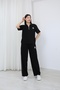 Piped Detail Polo Collar Zippered Tracksuit Set - 3