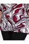 Big Size Women's Geometric Patterned Crew Neck T-Shirt 44-46-48-50-52-54-56-58 Comfortable Fit - 5