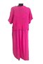 100% Cotton Flower Embossed Dress with Net Detail - 3