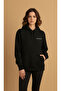 Minimal Siyah Sweatshirt - 2