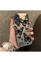 Silicone Edge Hard Back Anti Fall Phone Case Butterfly Patterned Compatible with Oppo A60 - 2