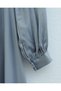 cu pietre aplicate Rochie lungă din satin - Argintiu - 3