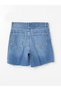Bermuda Fit Ripped Detailed Women's Jean Shorts - 7