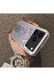 iPhone 17 Pro Max Compatible Silicone Edge Hard Back Anti-Fall Phone Case Floral Print - 3