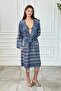 Bohemian Style Hooded Pestemal Bathrobe - Soft-Textured Drying Towels - Striped Bathrobes - Unisex - 2