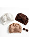 3-Piece Bow-Knot Combed Cotton Baby Girl Bonnet Set