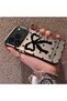 Silicone Edge Hard Back Anti Fall Phone Case Bowknot Patterned Compatible with iPhone 17 Pro