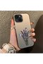 Silicone Edge Hard Back Anti Fall Phone Case Compatible with iPhone 13 Mini Floral Print - 2