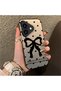 iPhone 17 Compatible Silicone Edge Hard Back Anti-Fall Phone Case Knots Patterned