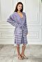 Bohemian Style Hooded Pestemal Bathrobe - Soft-Textured Drying Towels - Striped Bathrobes - Unisex - 6