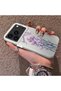 iPhone 17 Pro Max Compatible Silicone Edge Hard Back Anti-Fall Phone Case Floral Print - 2