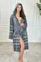 Bohemian Style Hooded Pestemal Bathrobe - Soft-Textured Drying Towels - Striped Bathrobes - Unisex