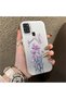 Samsung Galaxy A21S Compatible Silicone Edge Hard Back Anti-Fall Phone Case Floral Print
