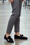 Dza07-752074 Black Suede Daily Ballet Flats Women's Shoes - 5