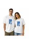 Unisex Crew Neck Design Tshirt with Tennis Court Image