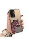 Samsung Galaxy A26 Compatible Silicone Edge Hard Back Anti-Fall Phone Case Pink Leopard - 3