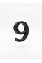 Door Apartment Number 5 cm Black Adhesive 3D Printing No - 9 Nine