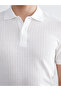 Nevavm Polo Collar Pique Men's T-Shirt with Difference - 5