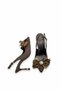 Women's Brown Medium Heel Stiletto Satin Bow New Season F6173 - 6
