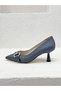 26Y8233 Stone Buckle Detail 5cm Stiletto Heel U Stiletto Shoes for Women - 3
