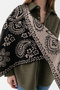 Women's Triangle Patterned Reversible Knitwear Shawl – Soft-Textured Winter Shoulder Shawl, Modern & Stylish Women's Scarf - 4