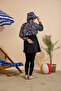 Women's Hijab Swimsuit 5-Piece Set - Half-Covering Zippered.. - 7