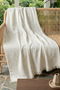Cotton Pieces of Premium Multi-Purpose Sofa Cover Soft-Textured Fringed 180X300 cm - 4