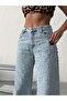 TREND HIGH WAIST SPECIAL DESIGN WIDE LEG JEAN RIPPED BAGGY PALAZZO PANTS - 6